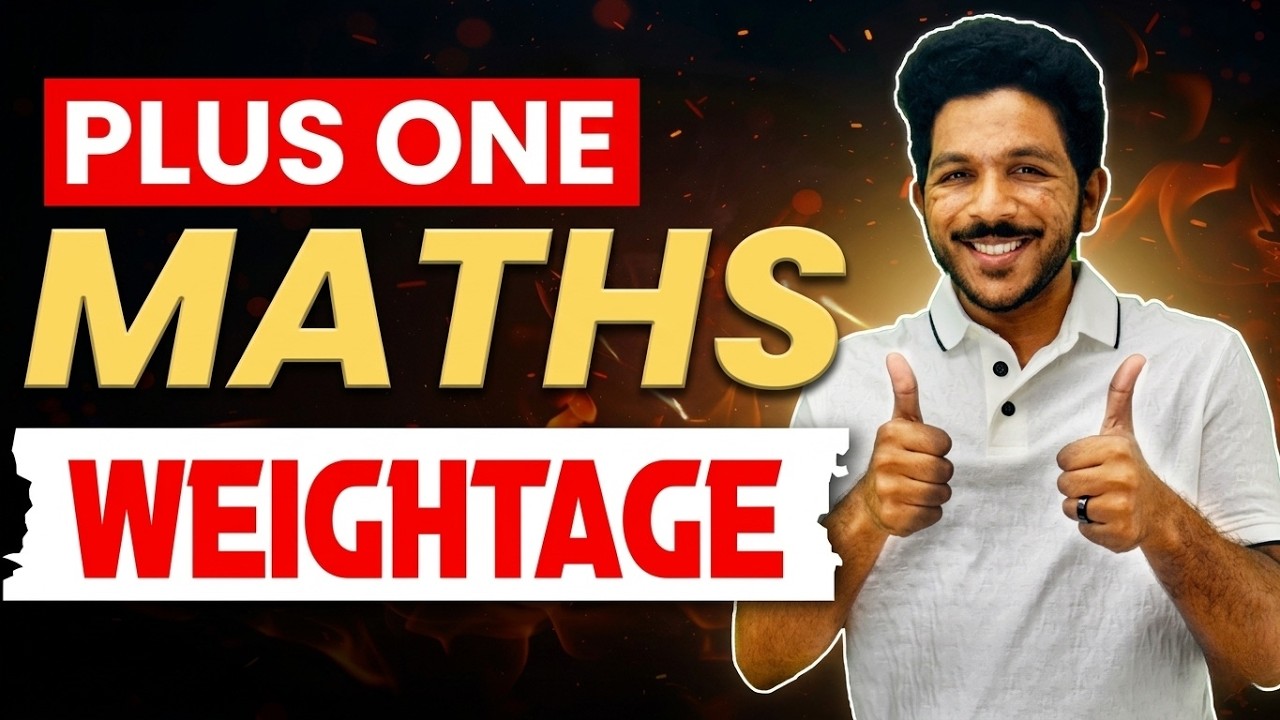 Plus One Maths Public Exam Chapterwise Weightage.! | Exam winner +1