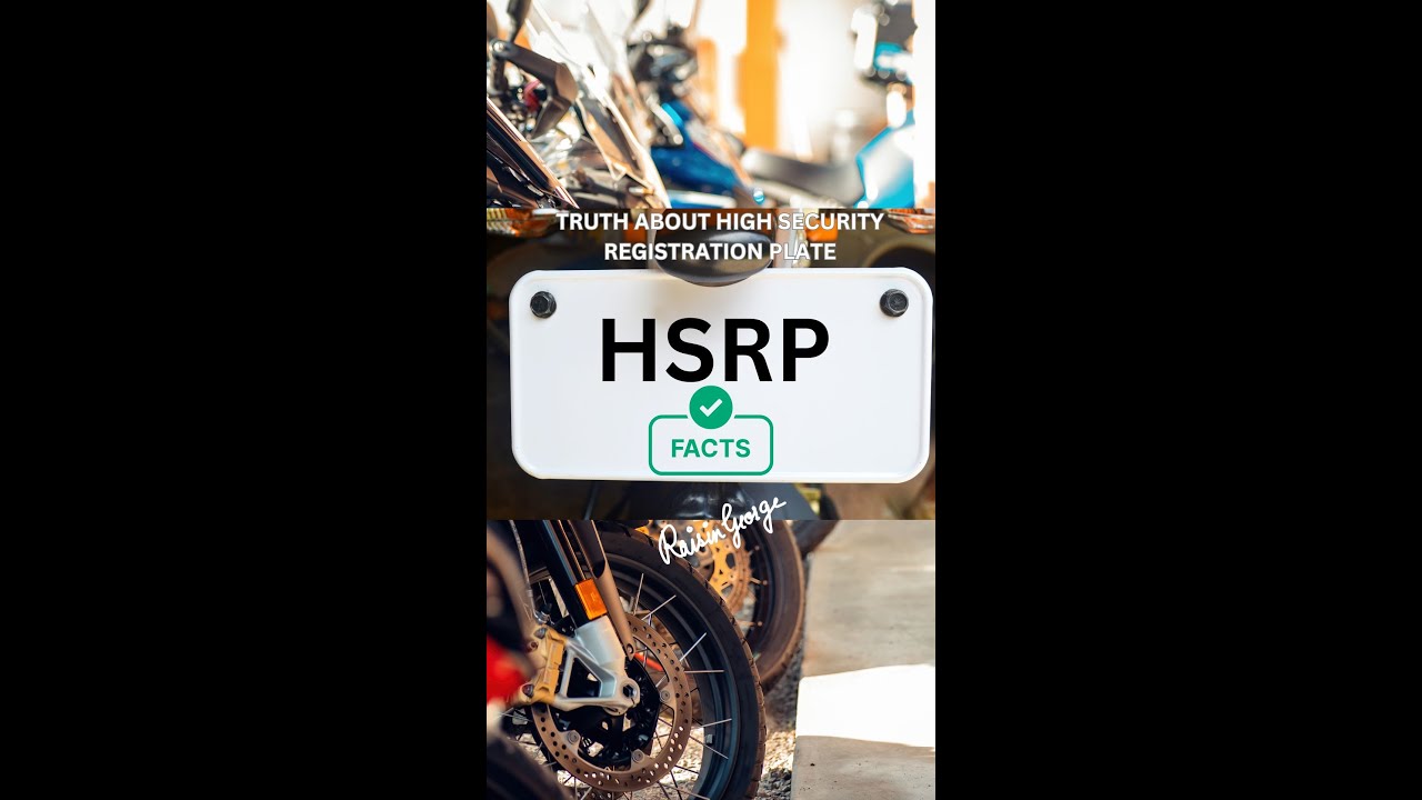 HSRP | High Security Registration Plate with Sticker Explained | Number Plate 🎯🤫✅ Yamaha Alpha