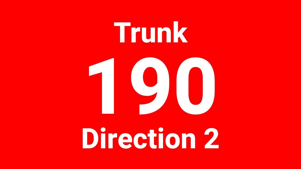 Hyperlapse - SMRT Bus Service 190 (Direction 2)