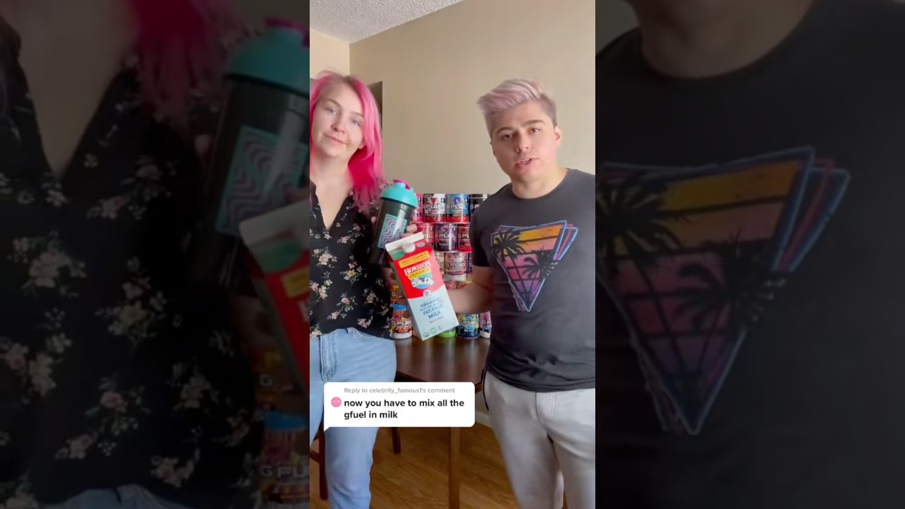 Mixing Every Flavor Of GFUEL In Milk! 🥛 (Throwback)