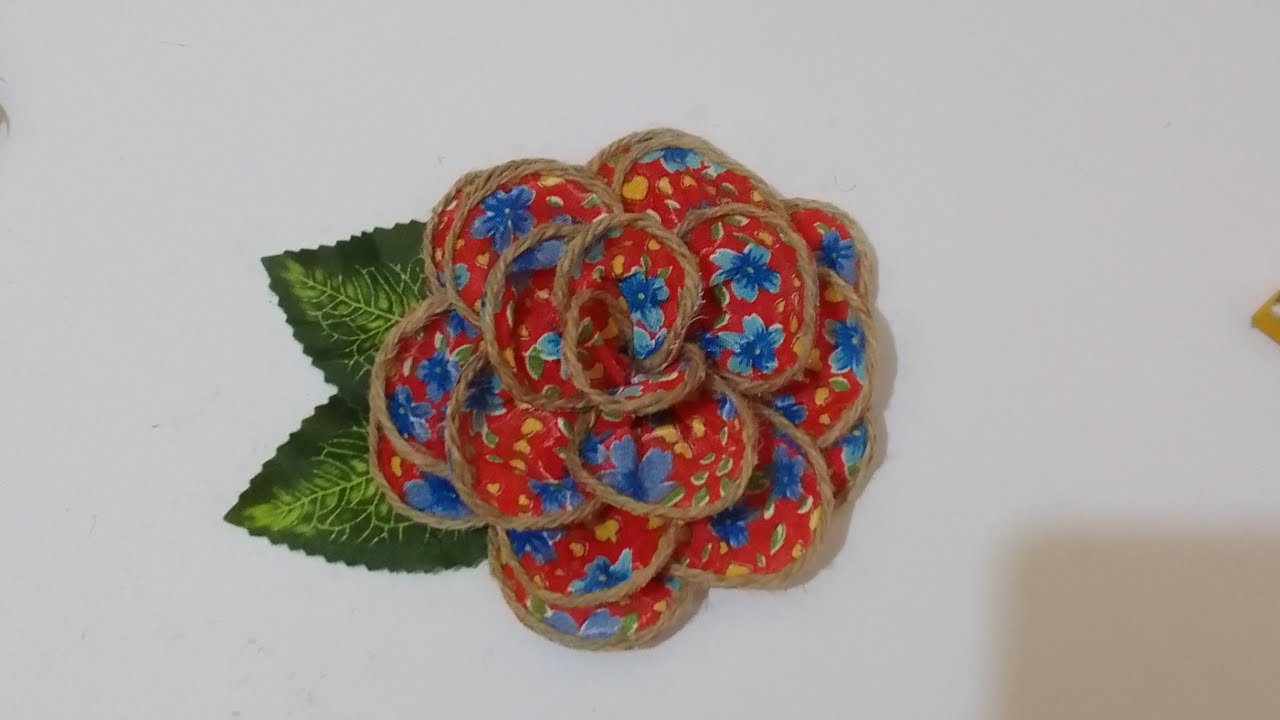 Flor de chita  tecido acessório junino para São João #decoração