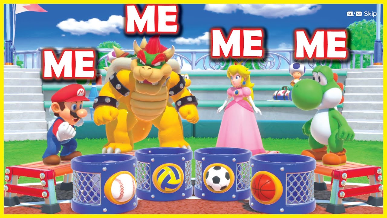 What if you're all 4 players in Super Mario Party?