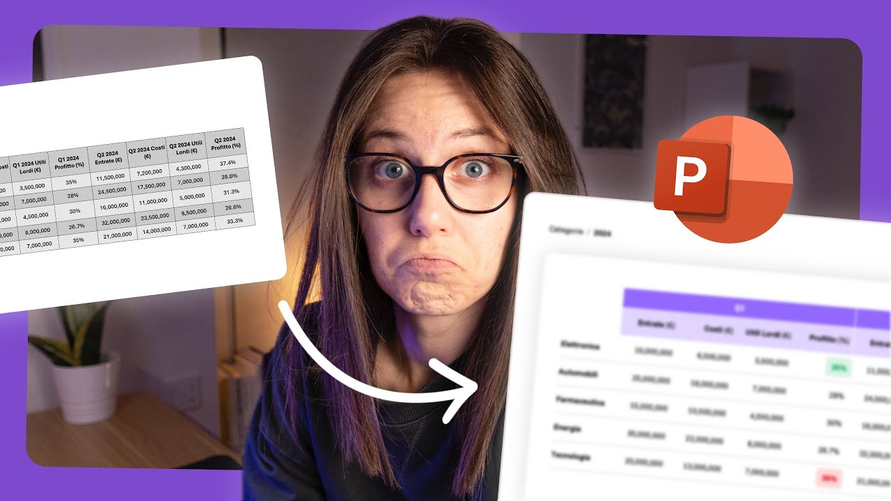 Mai più TABELLE BRUTTE su POWERPOINT