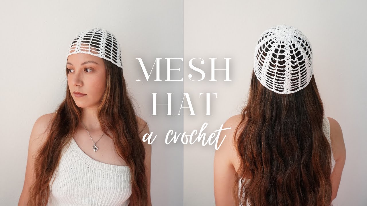 MESH HAT a crochet 🤍 paso a paso para principiantes | Tutorial | isabella.crochett