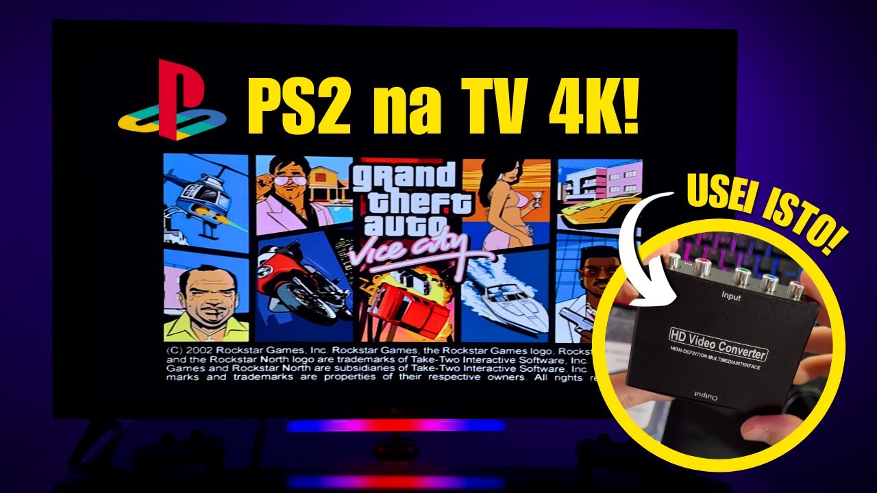 🎮 Como jogar PLAYSTATION 2 numa TV MODERNA? 🔥 [PT]