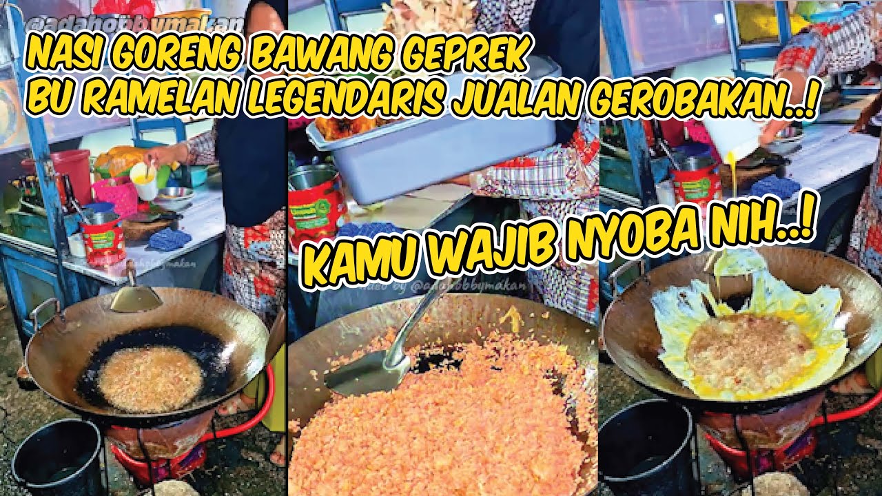 Nasi goreng bawang geprek legend guys 😁