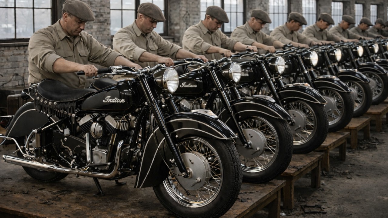 Inside the 1953 Indian Chief Factory: How America Built Its Most Luxurious Touring Motorcycle