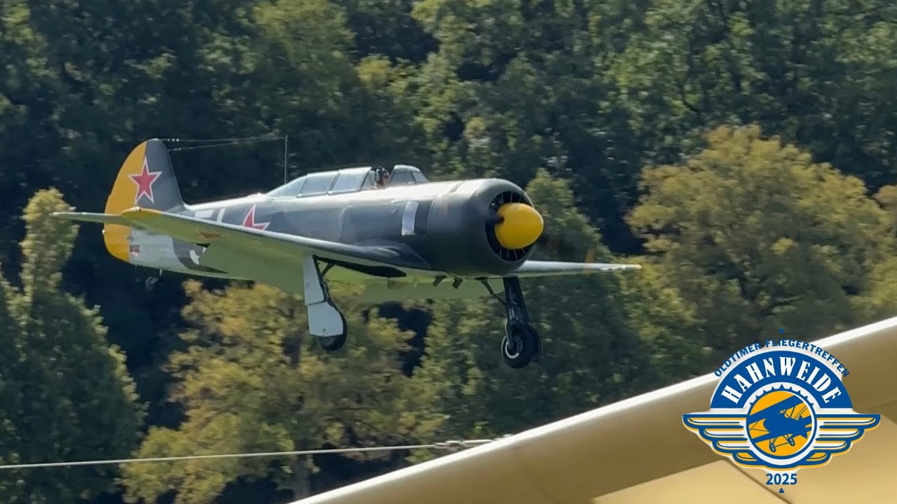 Yakovlev Yak-C11 - Taxi, Takeoff, Display & Landing | Oldtimertreffen Hahnweide 2025