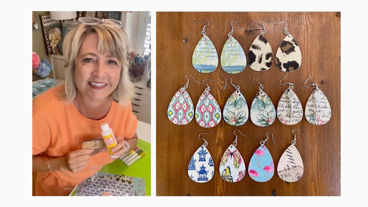 Christ & Crafting with Hiedi Scott - Easy Decoupage Earrings - Hearing God&rsquo;s Voice in our Lives