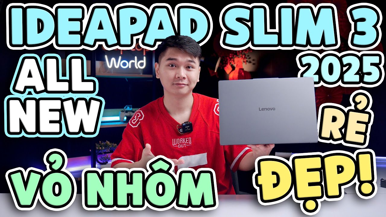 Review Lenovo IdeaPad Slim 3 (2025) All New - Vỏ nhôm, Thiết kế mới, RẺ và ĐẸP | LaptopWorld
