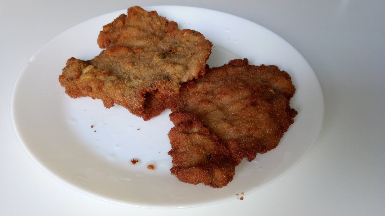 Filetes de magro empanados crujientes