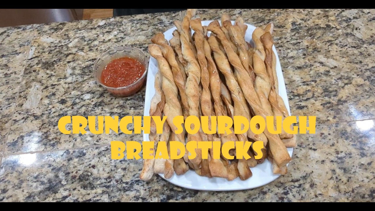 Crunchy Sourdough Breadsticks - Two Ways