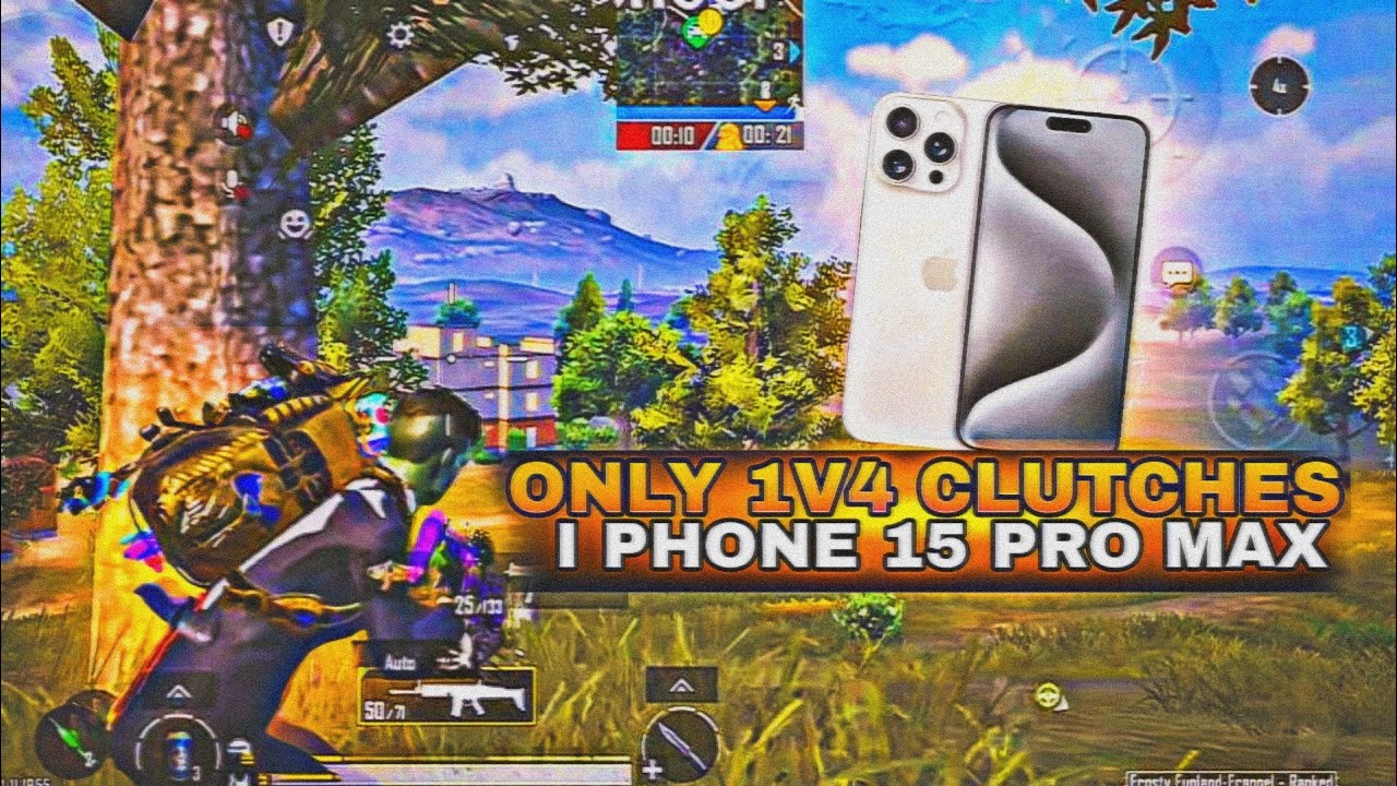 ONLY 1V4 CLUTCHES IN BGMI 🔱 | IPHONE 15 PRO MAX 🔥