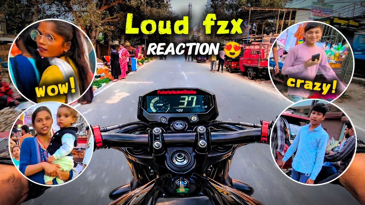 Taking Loud bike in Market 😍| Crazy Reactions 🥵| Futuristic motobike |