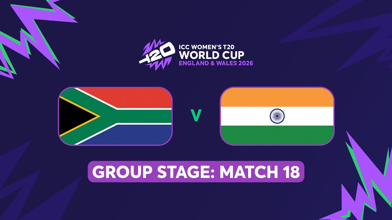 ICC Women's T20 World Cup 2026: South Africa vs India (English) #t20worldcup