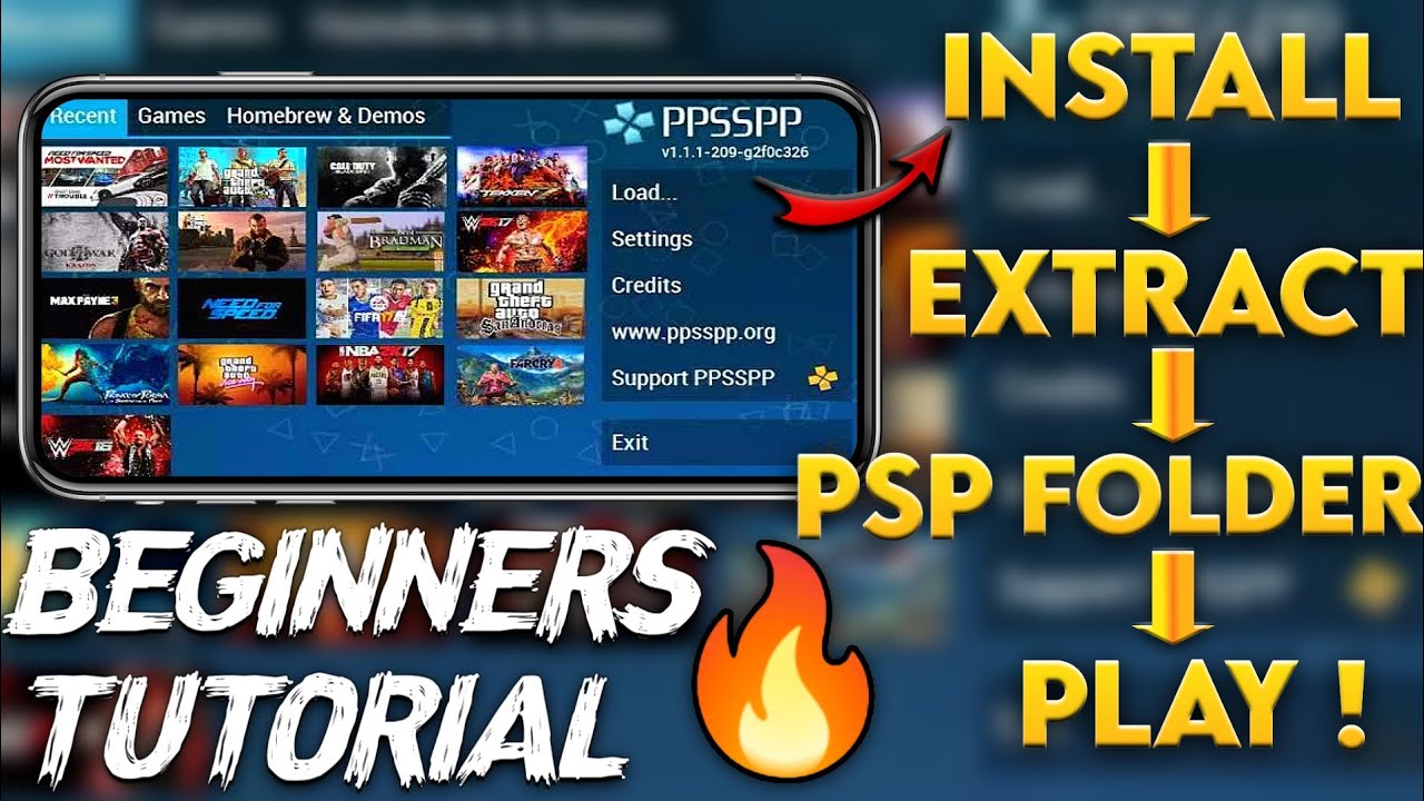 {BEGINNERS TUTORIAL}🔥How To Play Games Using PPSSPP Emulator In Hindi |  PPSSPP | Badshah Gamer |