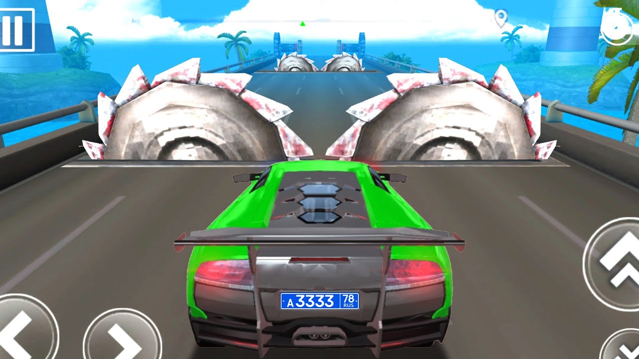 DEADLY RACE #28 Lambo Car Bumps Challenge 3d Gameplay Android IOS