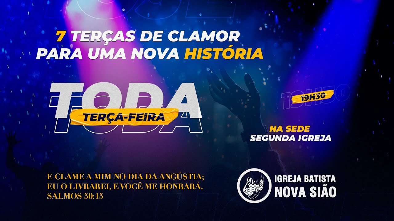 CULTO  AO VIVO - IGREJA BATISTA NOVA SIÃO -  TERÇA-FEIRA 27/08/2024