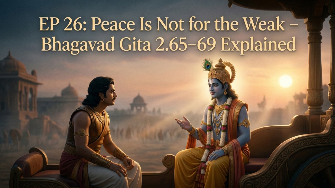 EP 26: Peace Is Not for the Weak – Bhagavad Gita 2.65–69 Explained 📿