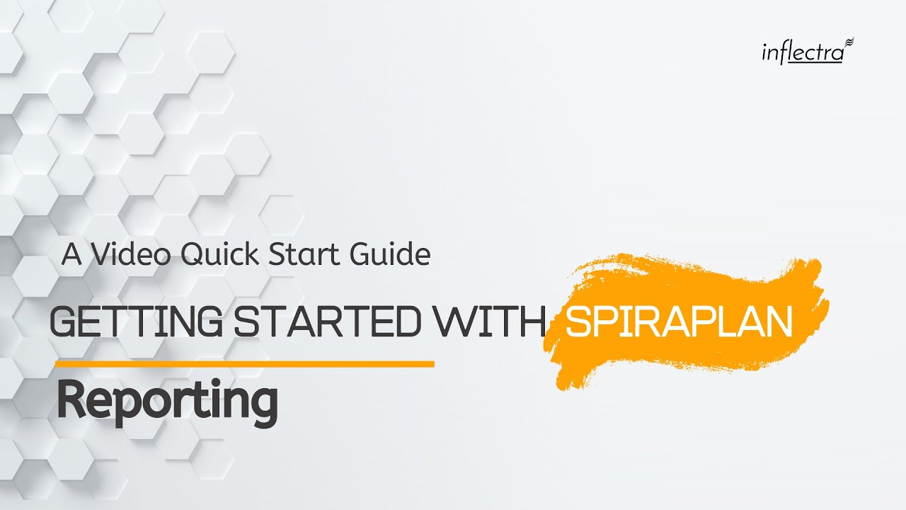 Getting Started with SpiraPlan | Advanced Reporting