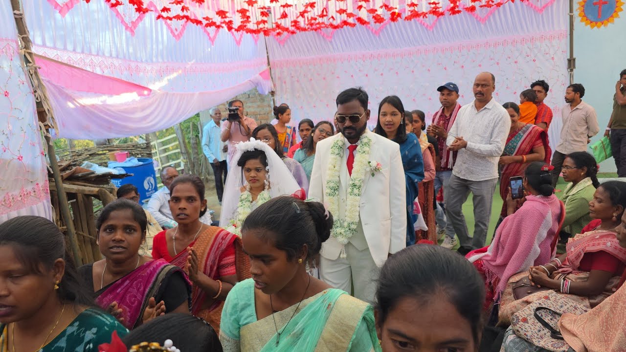 Amenika Weds Prasant Marriage ceremony ||Chuman le procession kerte hue 