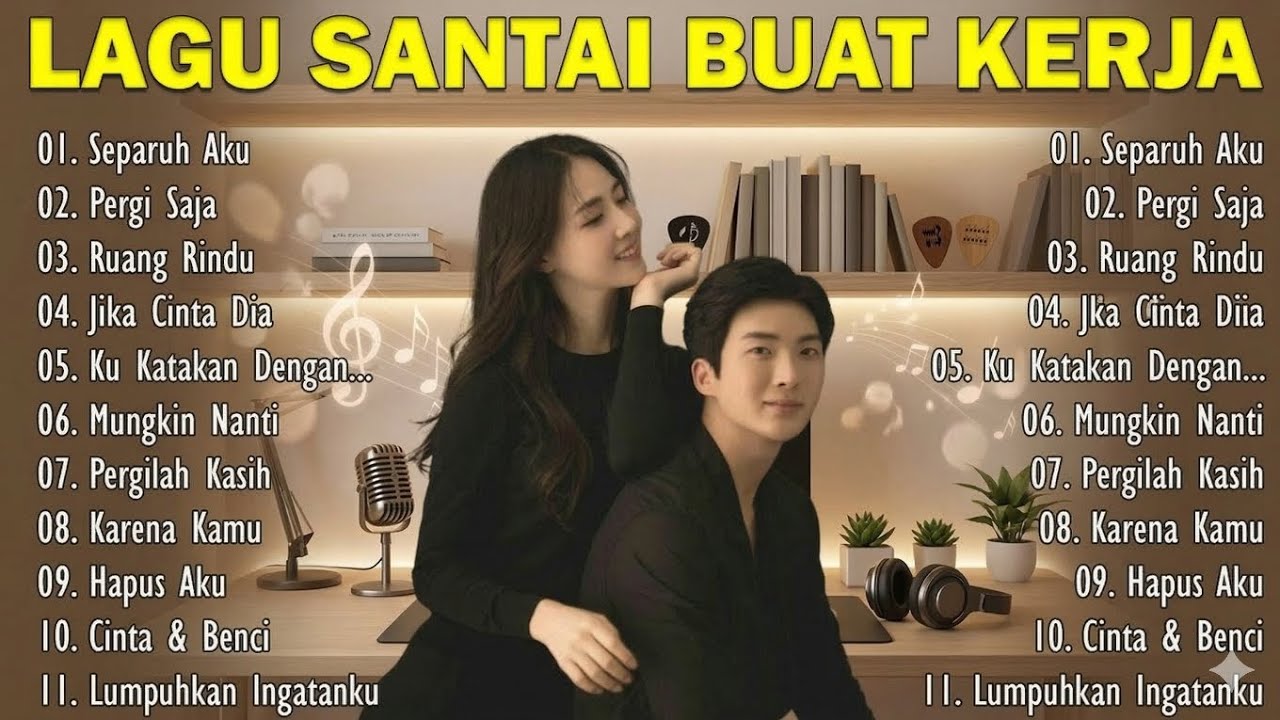 Lagu Santai Temani Kerja 2026 🎧 Musik Enak Didengar Saat Fokus & Naikkan Mood