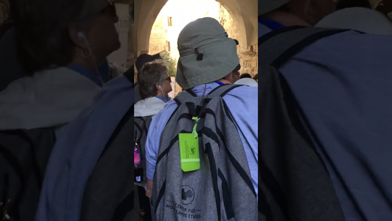 Walking through the Armenian quarters in Jerusalem.
