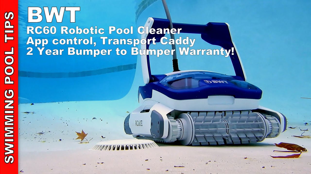 BWT RC60 Robotic Pool Cleaner - App Control, Transport Caddy & Amazing 4D Fine Filtration!