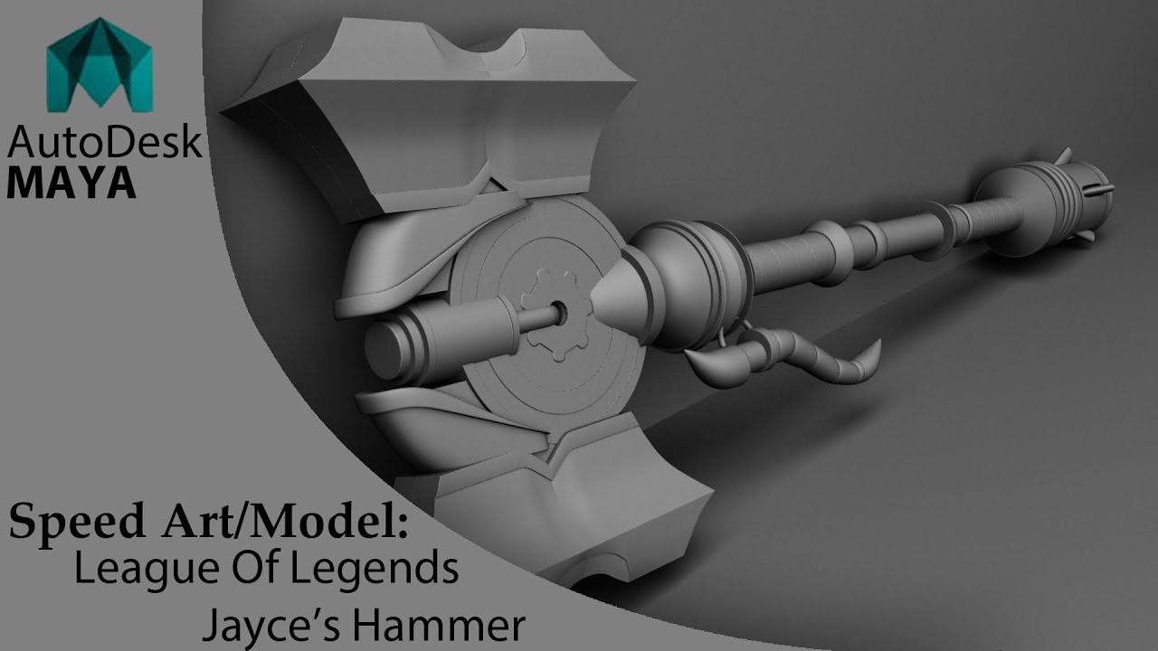 Speed Art/Model - League Of Legends - Jayce's Hammer