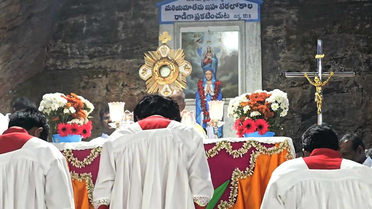 గుణదల లూర్దుమాత పుణ్యక్షేత్రం / దివ్య సత్ర్పసాద ఊరేగింపు / Eucharistic Procession / Gunadala Shrine