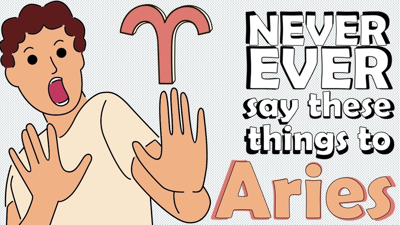 NEVER EVER say these things to ARIES