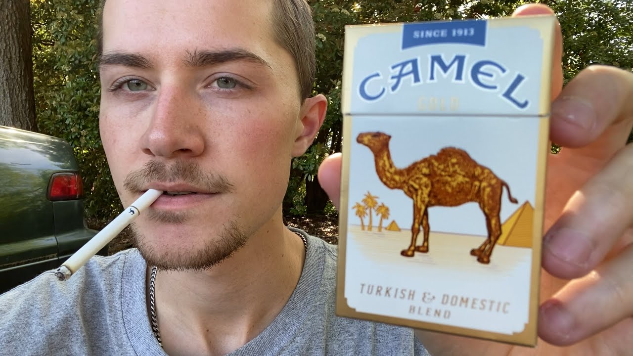 Smoking a Camel Gold Cigarette - Review