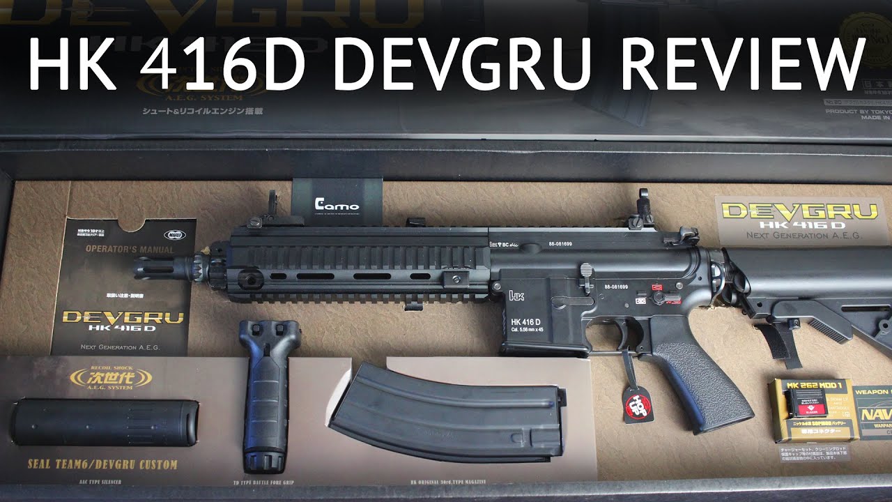 Tokyo Marui — HK 416D Devgru — обзор хронографа и стрельбы