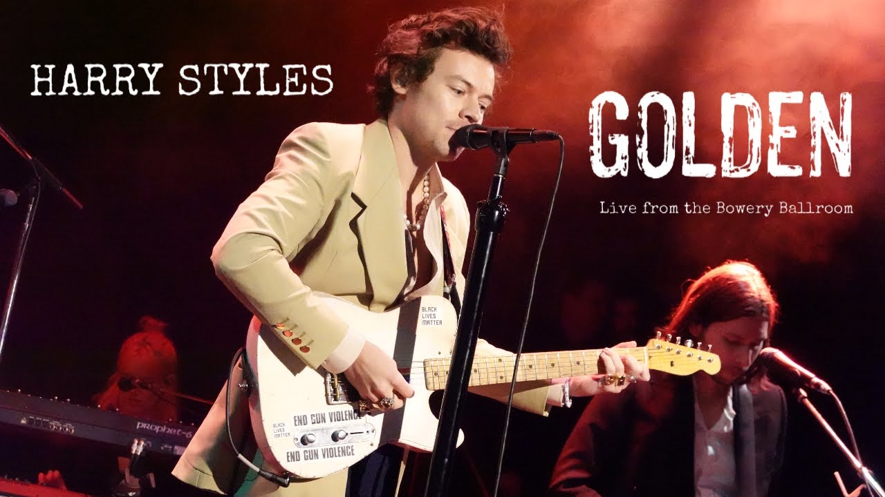 Harry Styles Golden at the iHeart Radio Secret Session 2/29/2020 at the Bowery Ballroom.