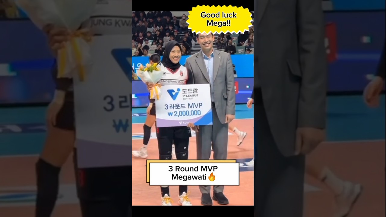 3 Round MVP Megawati🔥 #megawati #volleyball #megawatiredsparks #volleyballworld #mvp #redsparks #fyp