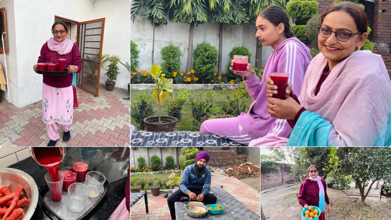 ਘਰ ਦੇ ਫਲਾਂ ਦੀ ਮੌਜ਼ 🤗 ghar de fruit di mauj घर के फलों की मौज