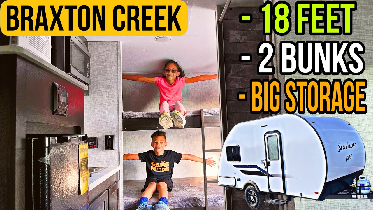 The New Braxton Creek Bushwhacker Is A 18FT Teardrop Bunkhouse You Can Buy For Under $19,000!!!