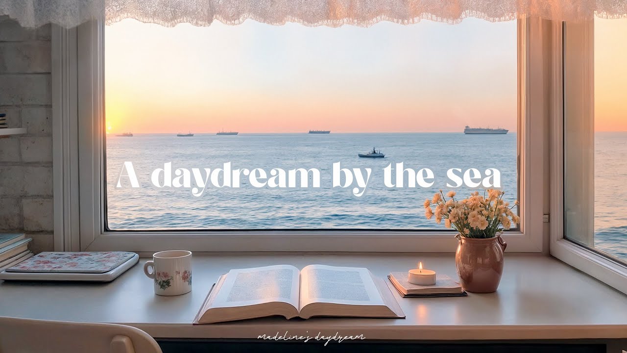 a daydream by the sea ⭐ romanticize your life with 2025 stress relief guitar music with ocean waves