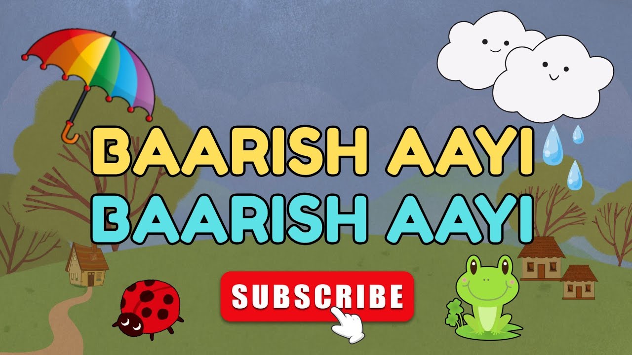 Baarish Aayi Baarish Aayi | Hindi Poem | Hindi Rhymes for Kids | Gagan Toons Rhymes