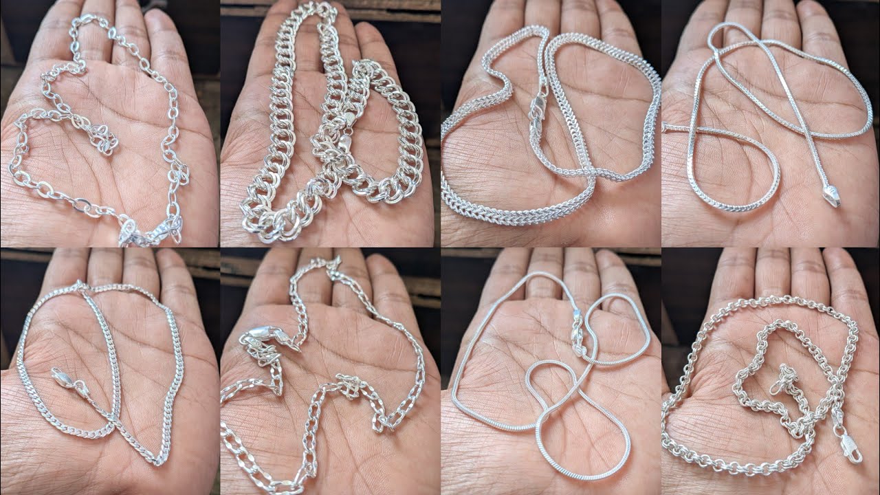 Silver chain designs with price 2026 | Silver chain designs for girls and boys