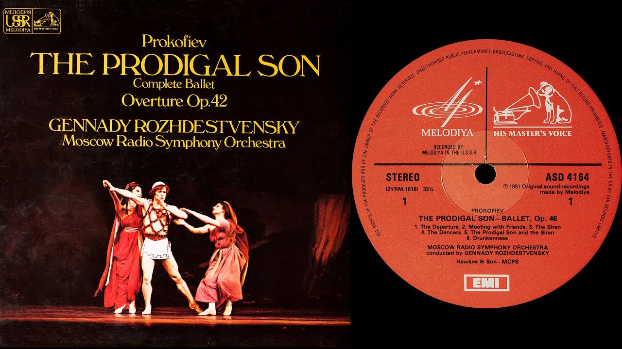 Prokofiev: The Prodigal Son, ballet - Gennadi Rozhdestvensky/Moscow Radio Symphony Orchestra (vinyl)