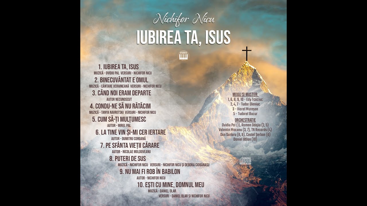 Nichifor Nicu - Iubirea Ta, Isus - Album întreg