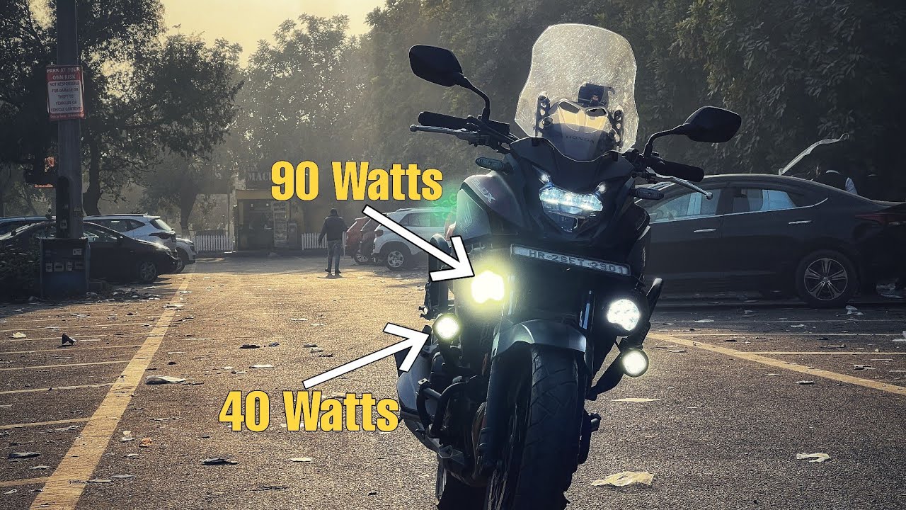 Installed Most Powerful 130 Watts Auxiliary lights before New Ride | Maddog Alpha Lights | CB500X