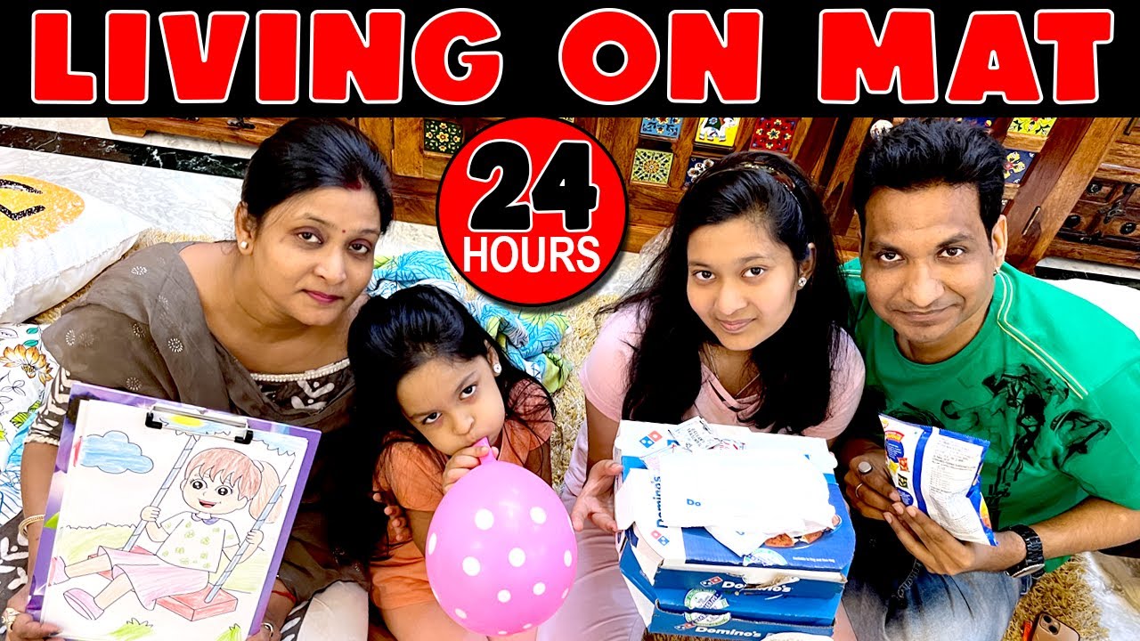 Жить на коврике в течение 24 часов! Семейная комедия | Вызовы милых сестер