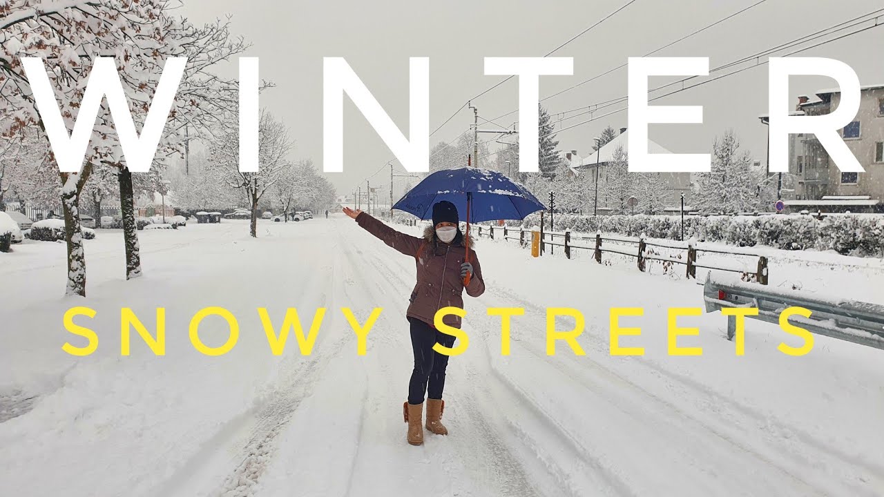Walking in Heavy Snow Fall | Snow Blizzard | Winter in Europe