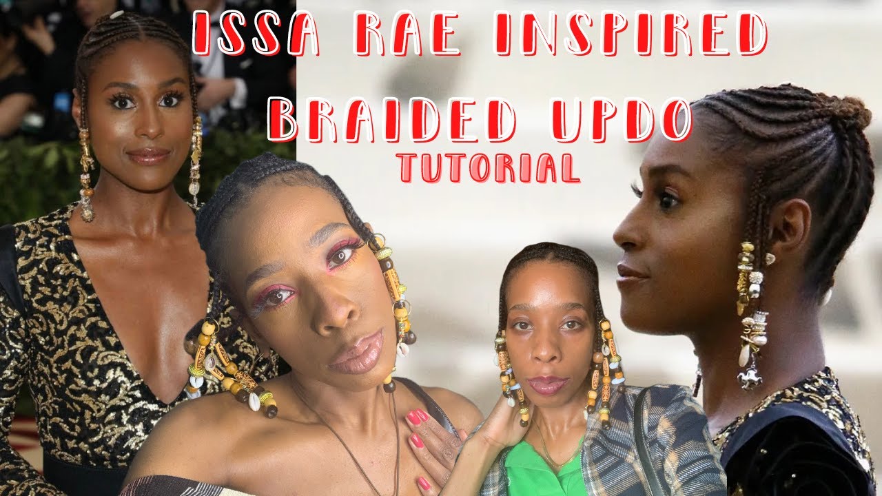 Issa Rae Inspired Braided Updo