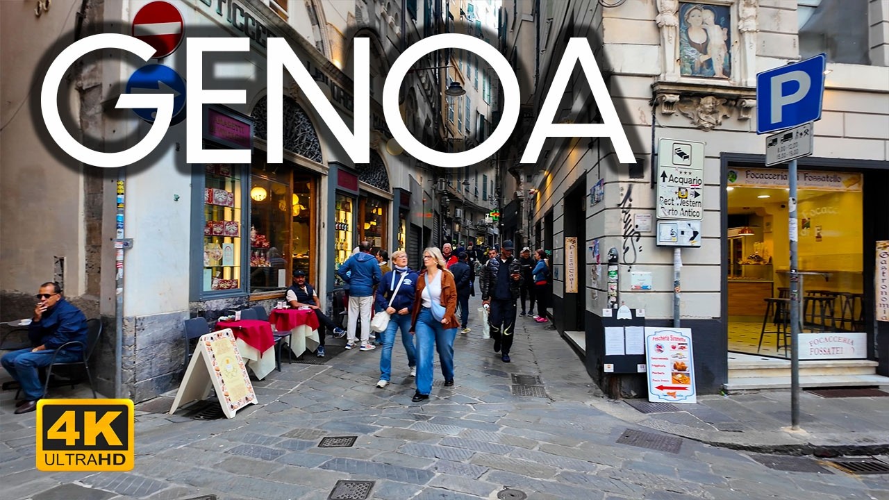 GENOA 🇮🇹 | Walking Tour through Sottoripa and Via Lomellini 4K