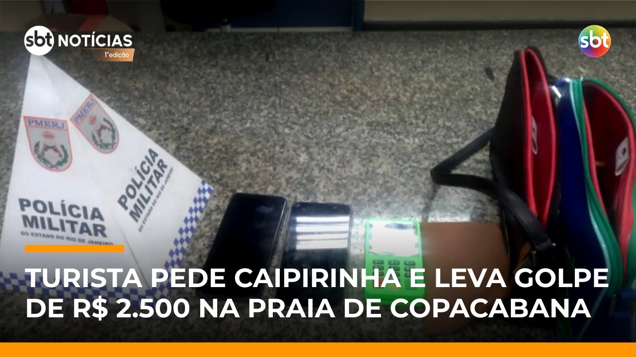 Ambulante é preso após cobrar R$ 2,5 mil por caipirinha de turista em Copacabana | #SBTNotícias