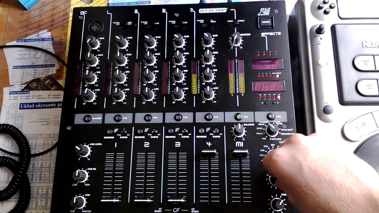 Reloop RMX 40 BF DSP prezentacja #2 (efektor)