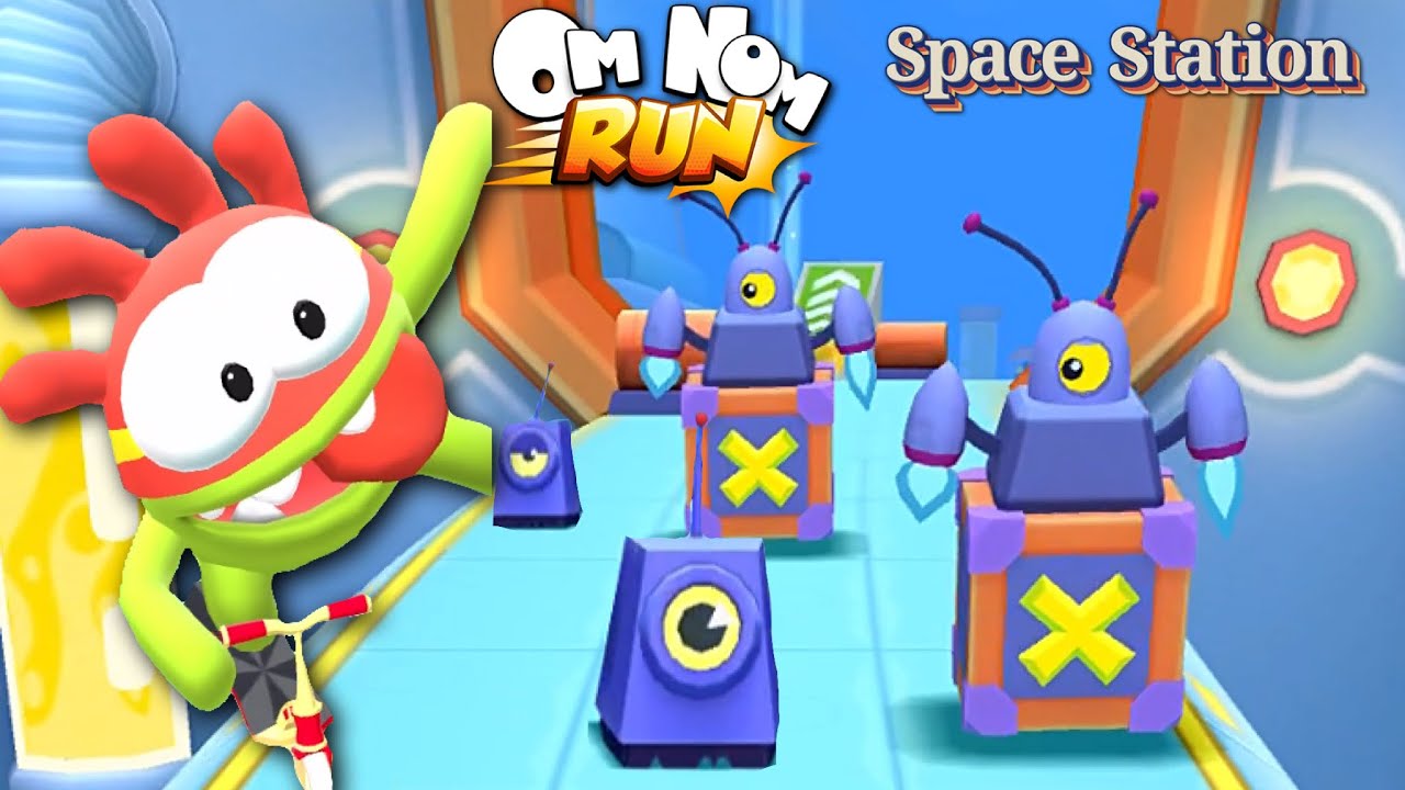 Om Nom Run Space Station 32-41 levels